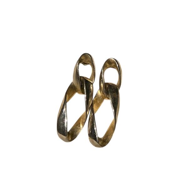 GOLD 90S EARRINGS - Picture 1 of 3